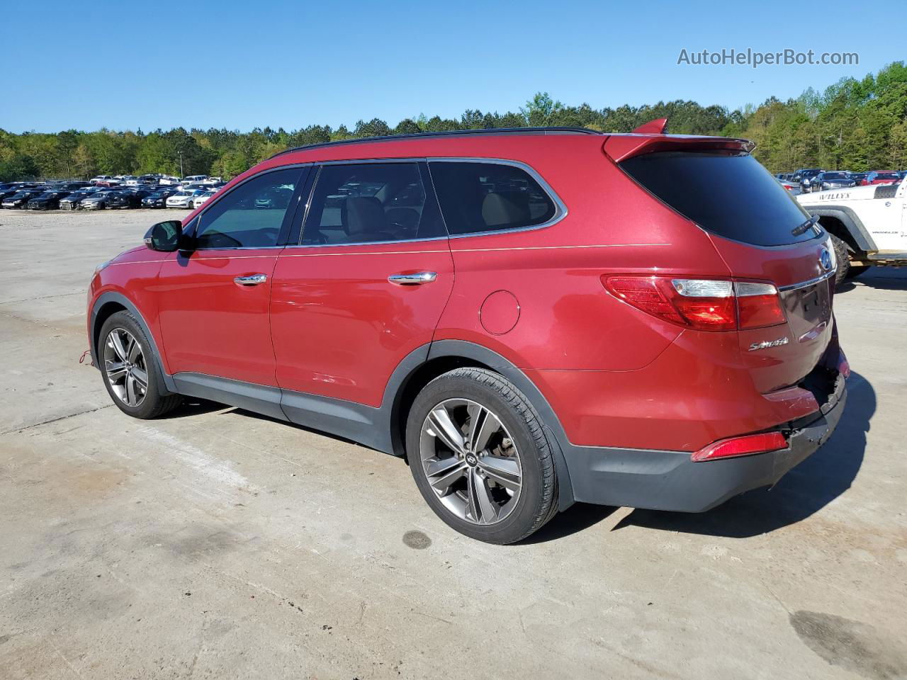 2013 Hyundai Santa Fe Limited Maroon vin: KM8SR4HF9DU012530