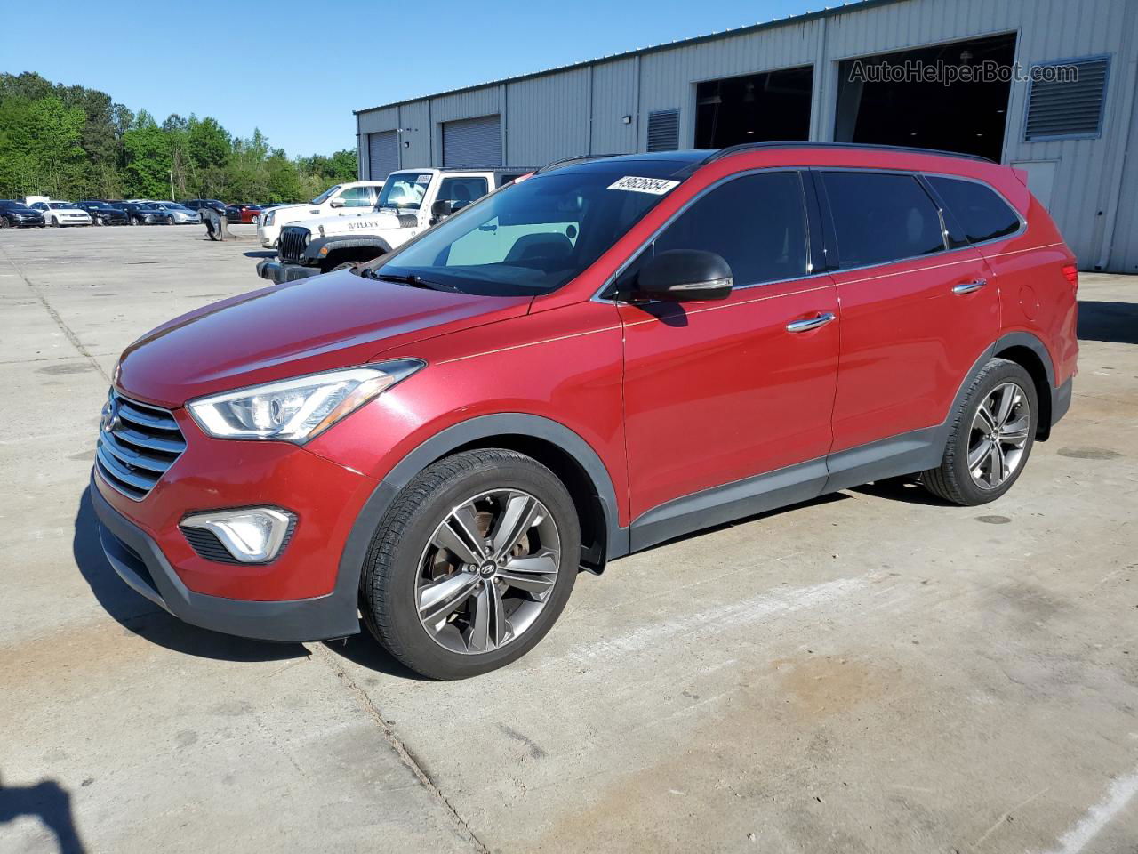 2013 Hyundai Santa Fe Limited Maroon vin: KM8SR4HF9DU012530