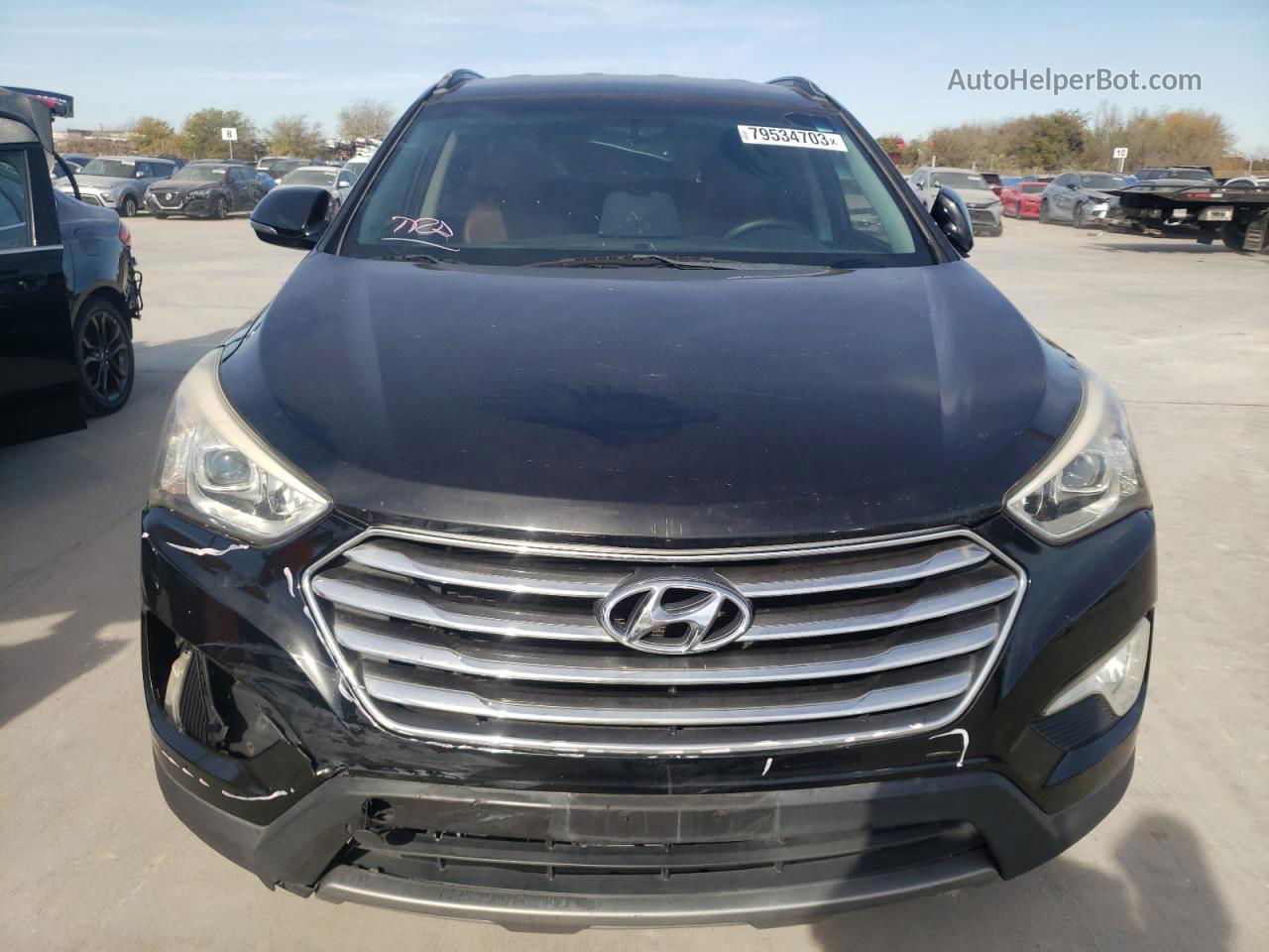 2013 Hyundai Santa Fe Limited Черный vin: KM8SR4HFXDU001018