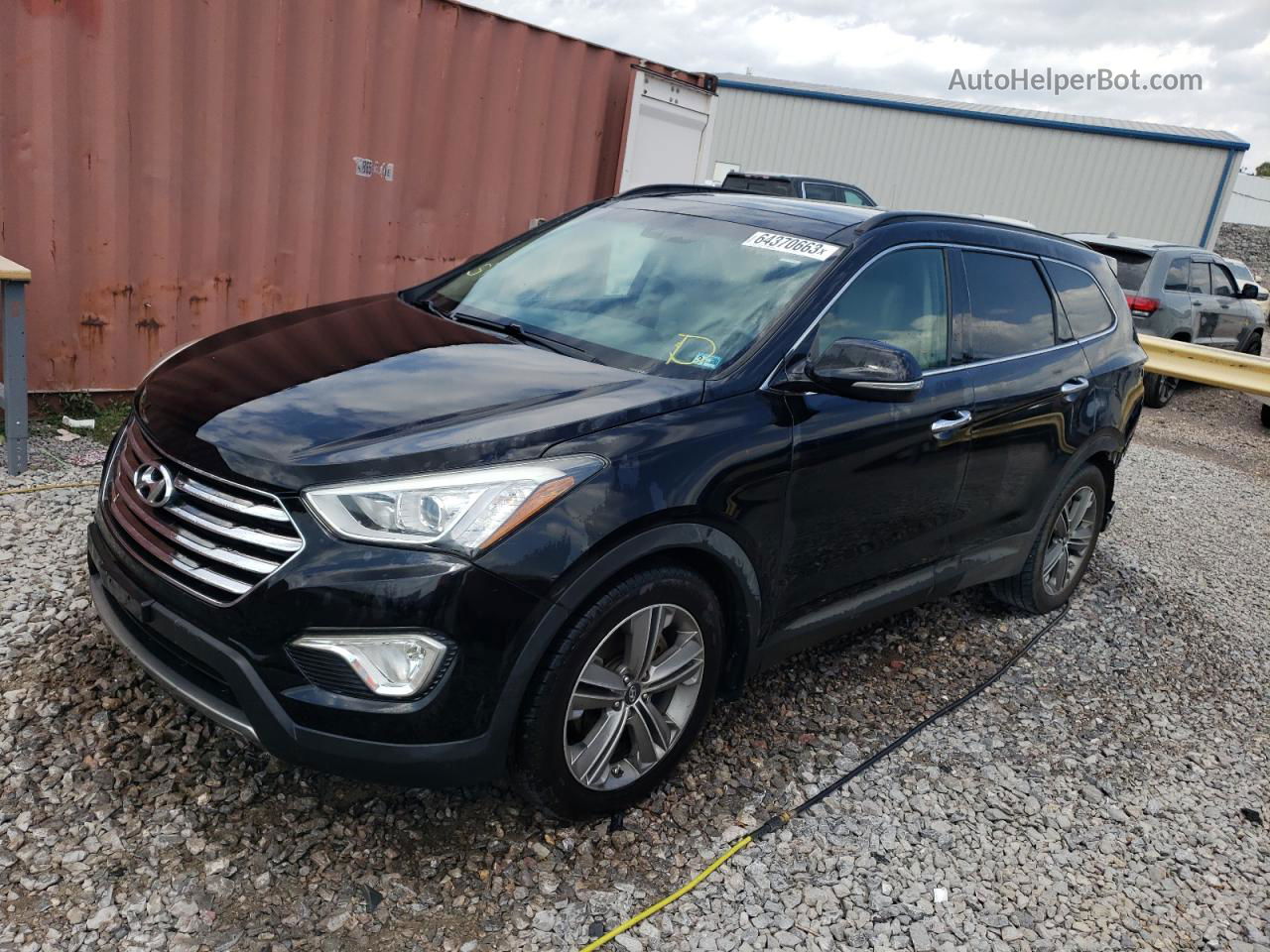 2013 Hyundai Santa Fe Limited Черный vin: KM8SR4HFXDU007594