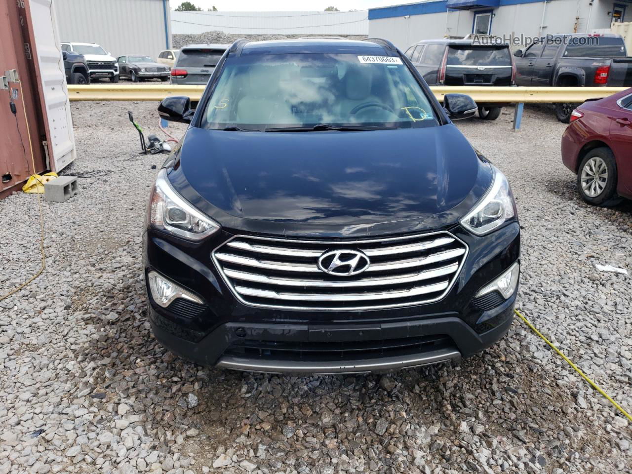 2013 Hyundai Santa Fe Limited Черный vin: KM8SR4HFXDU007594