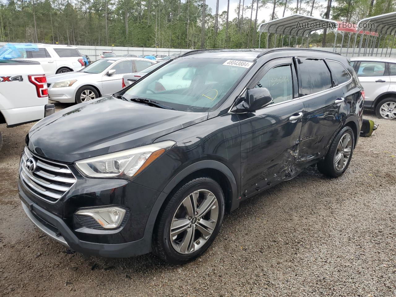 2013 Hyundai Santa Fe Limited Black vin: KM8SRDHF0DU004641