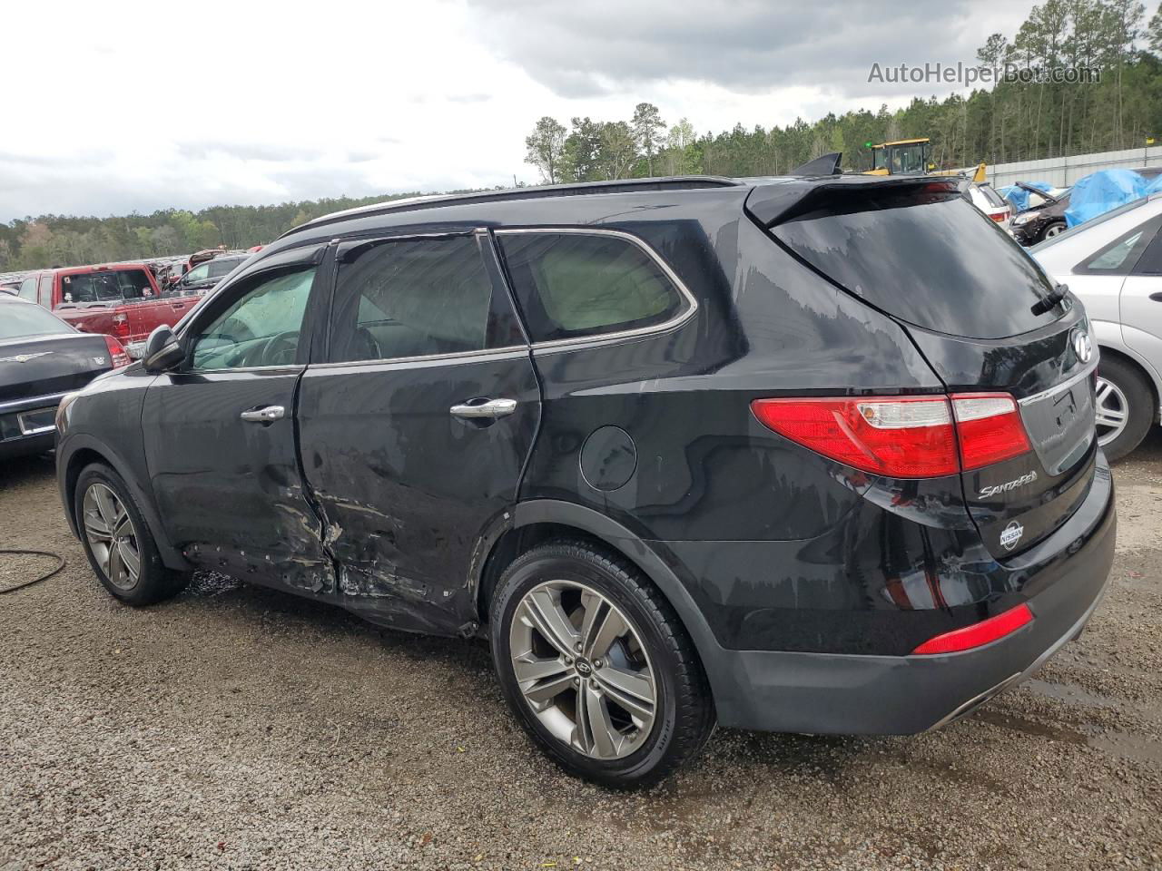 2013 Hyundai Santa Fe Limited Black vin: KM8SRDHF0DU004641