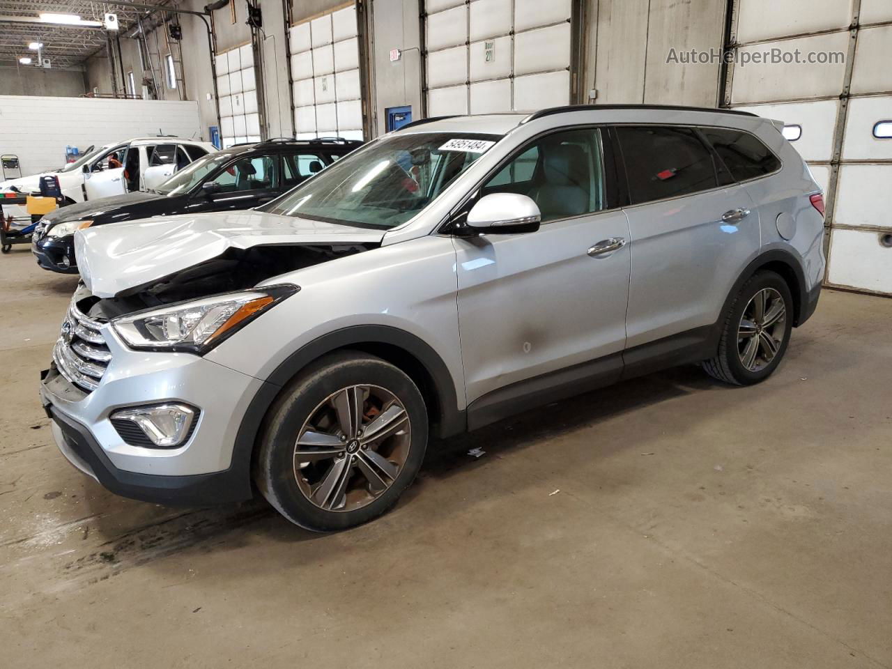 2013 Hyundai Santa Fe Limited Silver vin: KM8SRDHF0DU011914