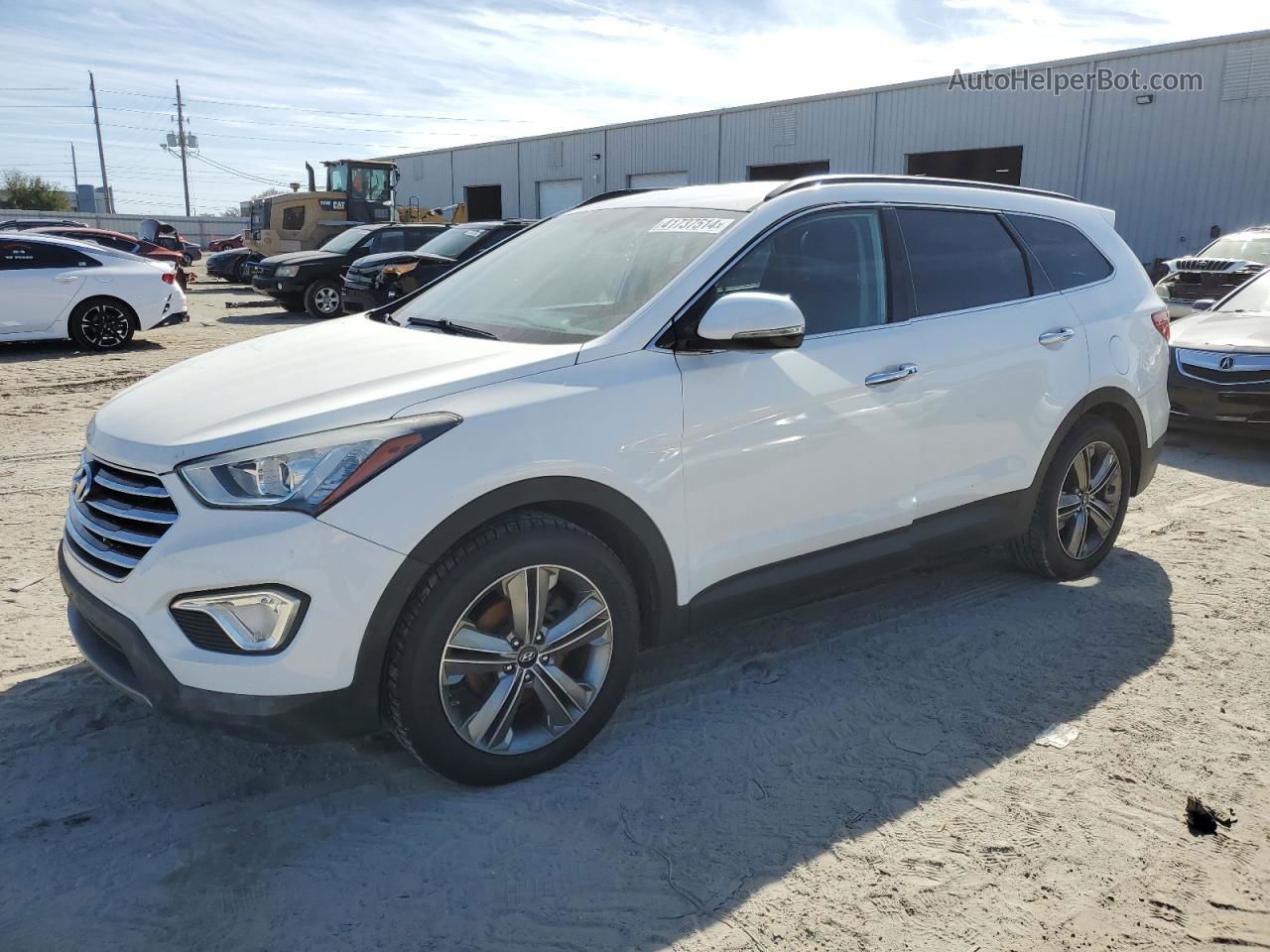 2013 Hyundai Santa Fe Limited Белый vin: KM8SRDHF1DU004664