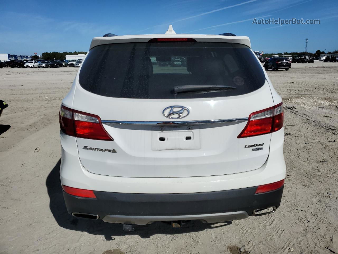 2013 Hyundai Santa Fe Limited Белый vin: KM8SRDHF1DU004664