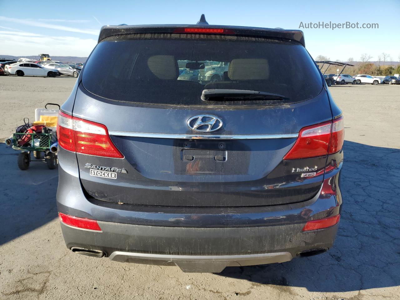 2013 Hyundai Santa Fe Limited Gray vin: KM8SRDHF2DU003247