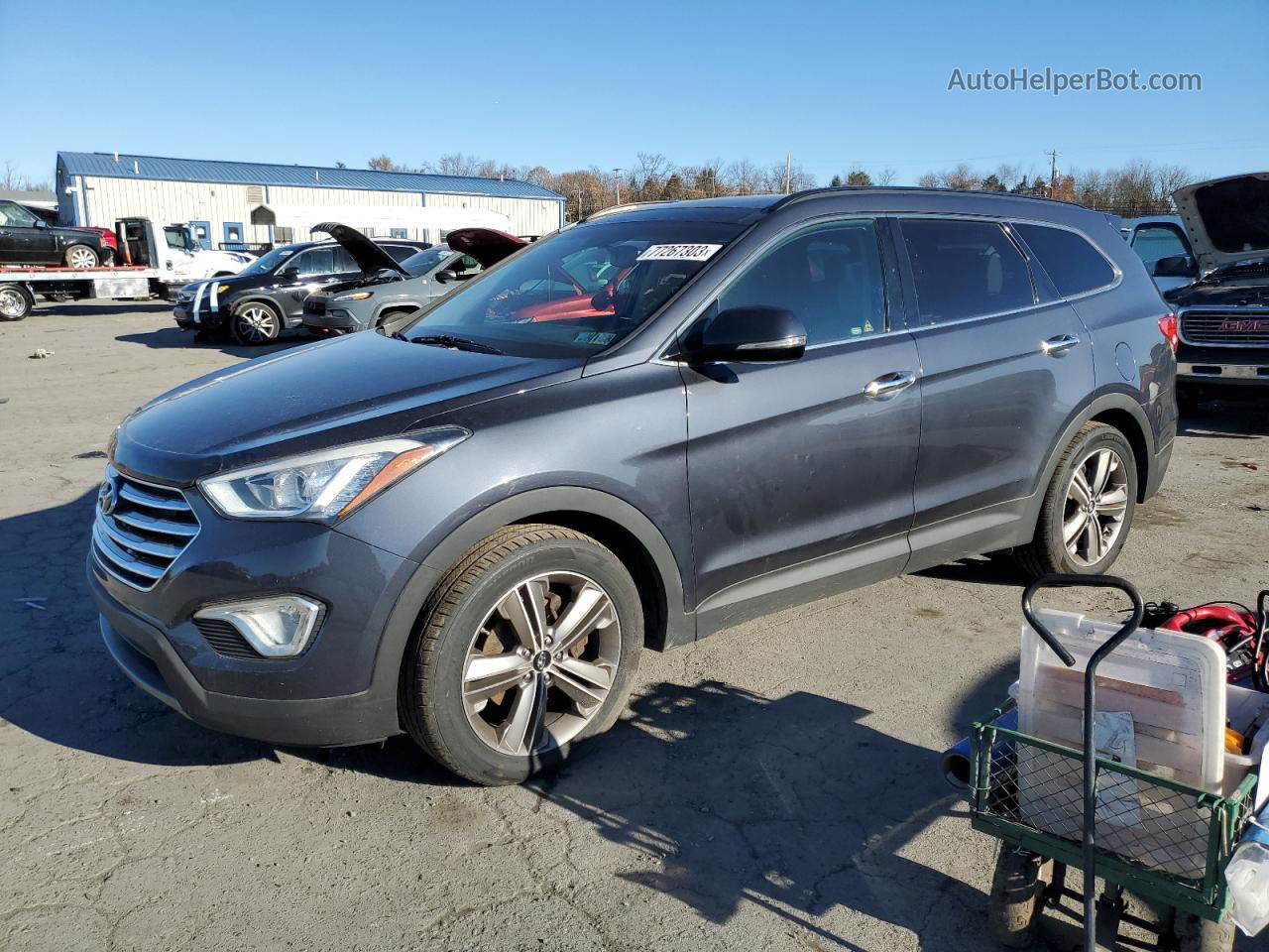 2013 Hyundai Santa Fe Limited Gray vin: KM8SRDHF2DU003247