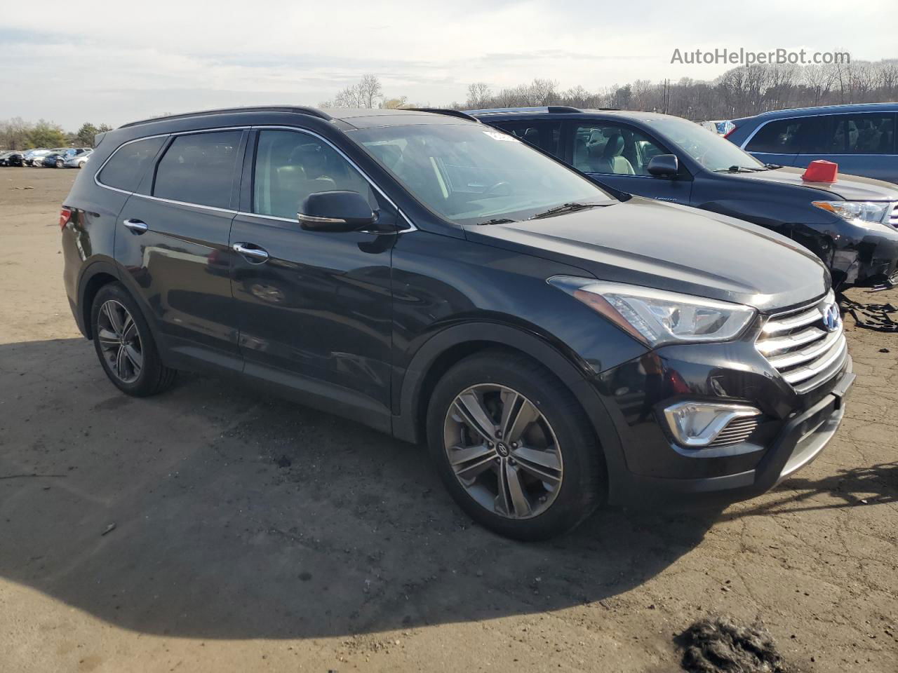 2013 Hyundai Santa Fe Limited Black vin: KM8SRDHF2DU011848