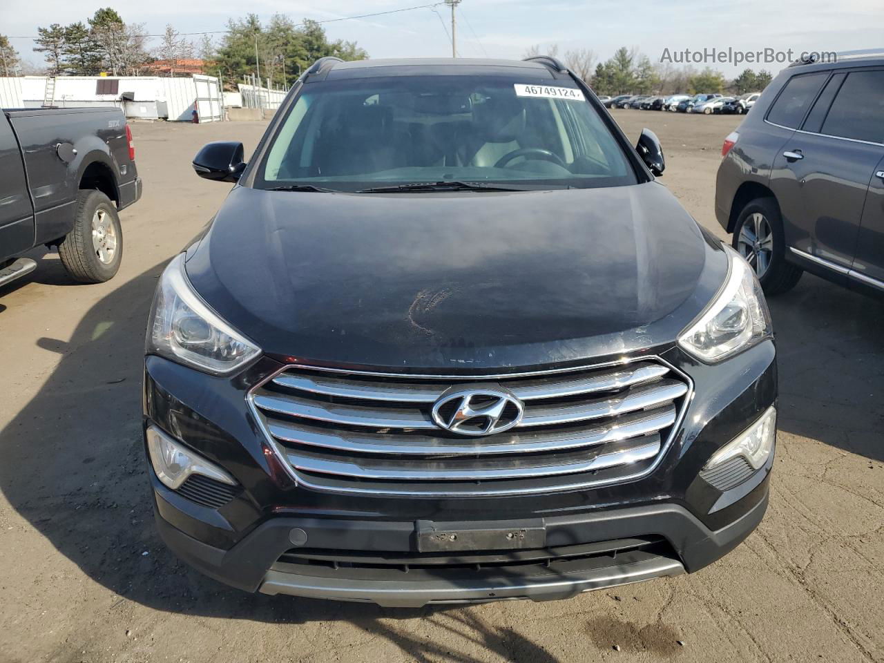 2013 Hyundai Santa Fe Limited Black vin: KM8SRDHF2DU011848