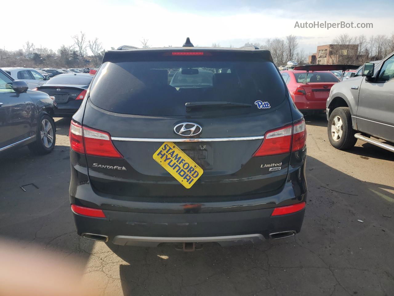 2013 Hyundai Santa Fe Limited Black vin: KM8SRDHF2DU011848