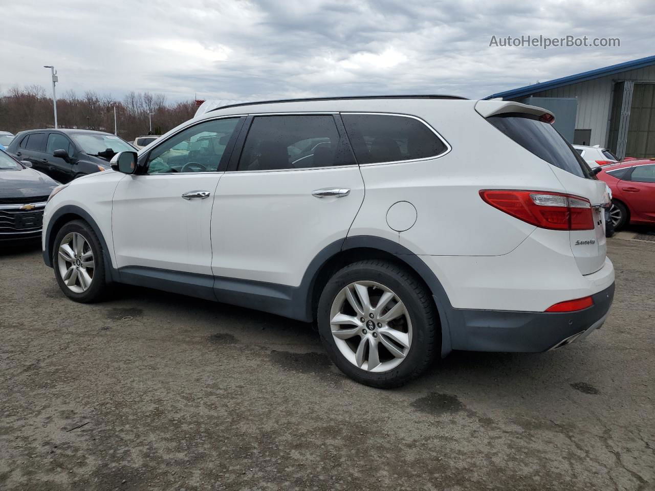 2015 Hyundai Santa Fe Gls White vin: KM8SRDHF3FU124212