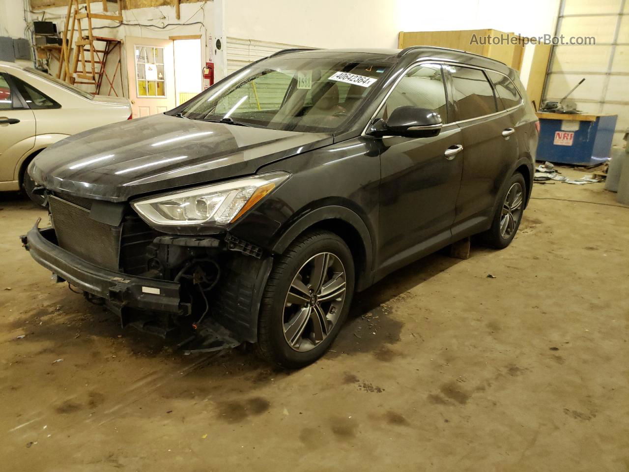 2013 Hyundai Santa Fe Limited Черный vin: KM8SRDHF4DU013519