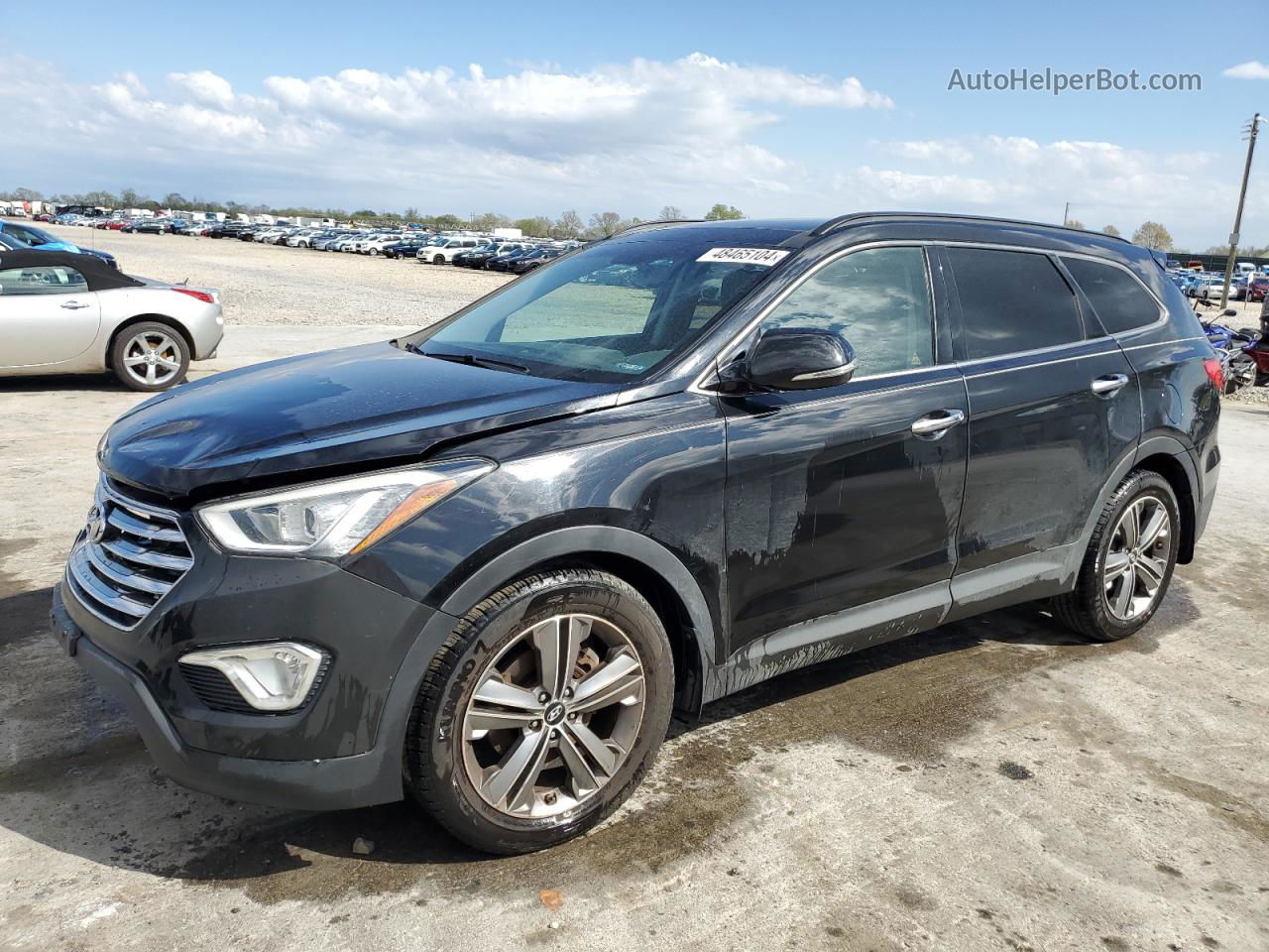 2015 Hyundai Santa Fe Gls Черный vin: KM8SRDHF4FU120508