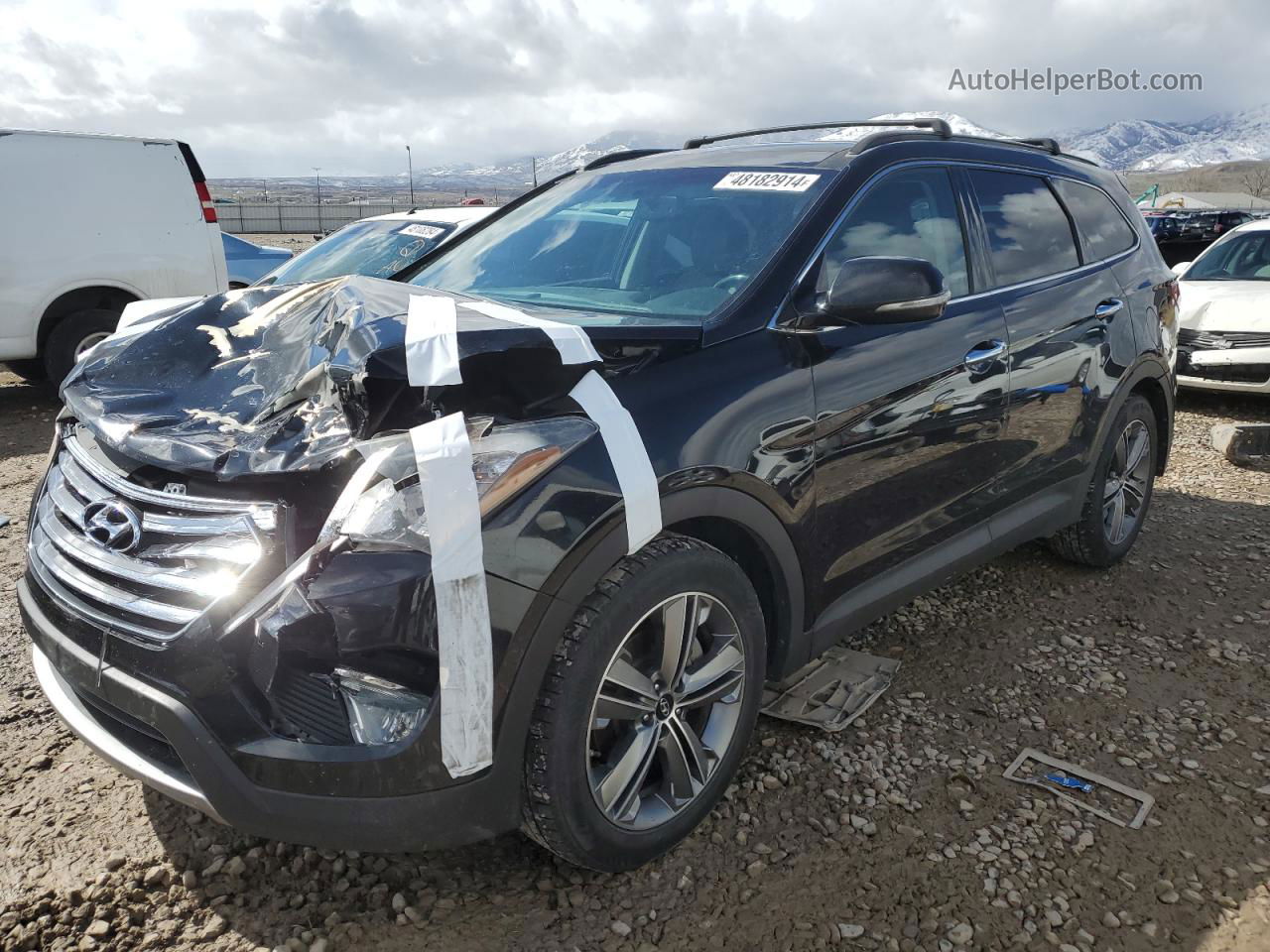 2015 Hyundai Santa Fe Gls Black vin: KM8SRDHF5FU093531