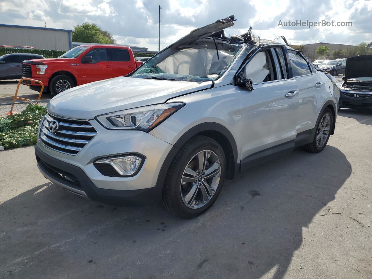 2015 Hyundai Santa Fe Gls Silver vin: KM8SRDHF5FU100462