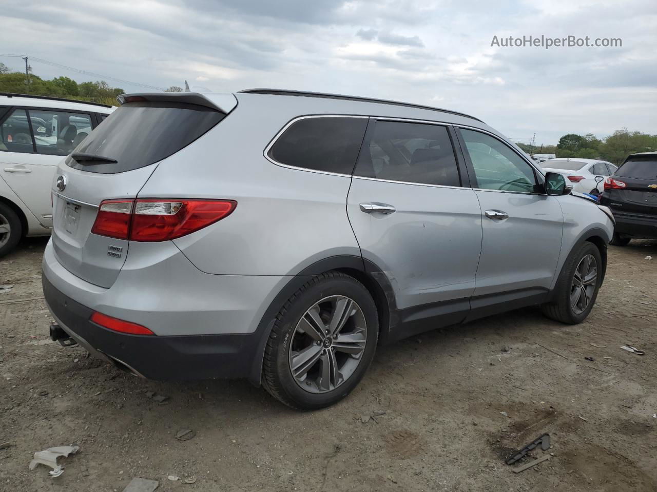 2014 Hyundai Santa Fe Gls Silver vin: KM8SRDHF6EU084268