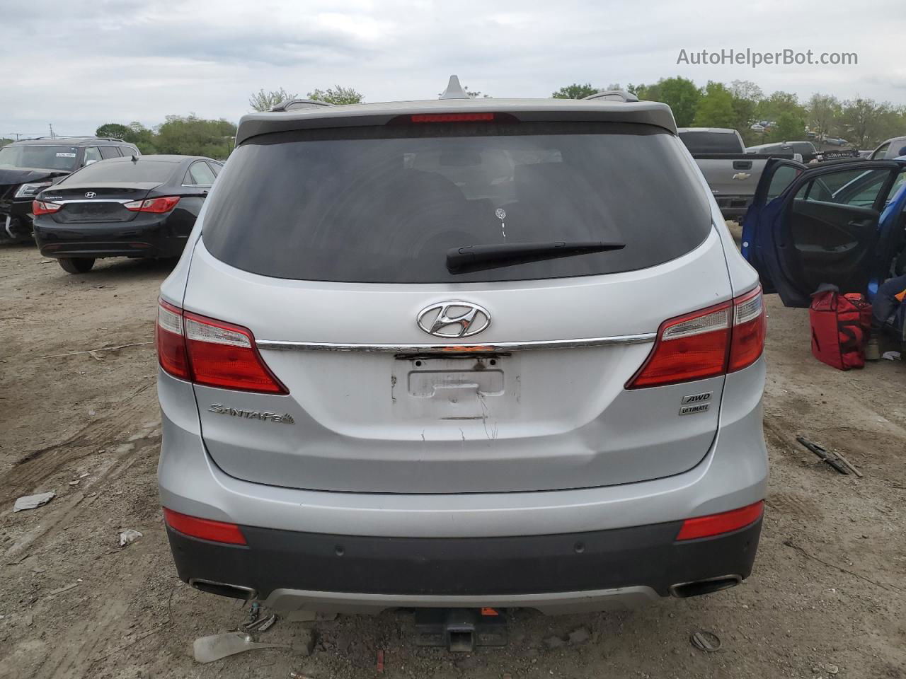 2014 Hyundai Santa Fe Gls Silver vin: KM8SRDHF6EU084268