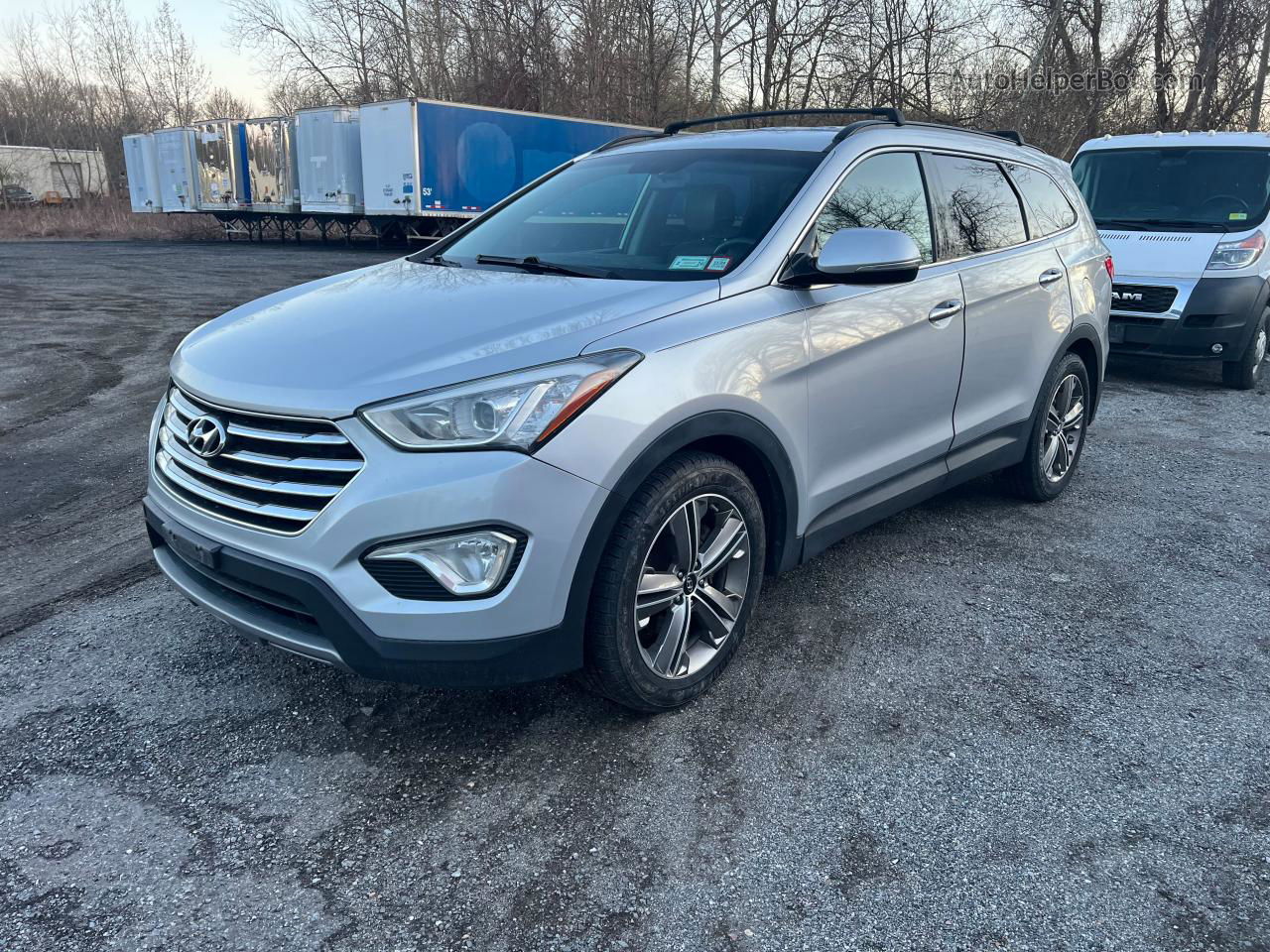 2013 Hyundai Santa Fe Limited Silver vin: KM8SRDHF7DU004832