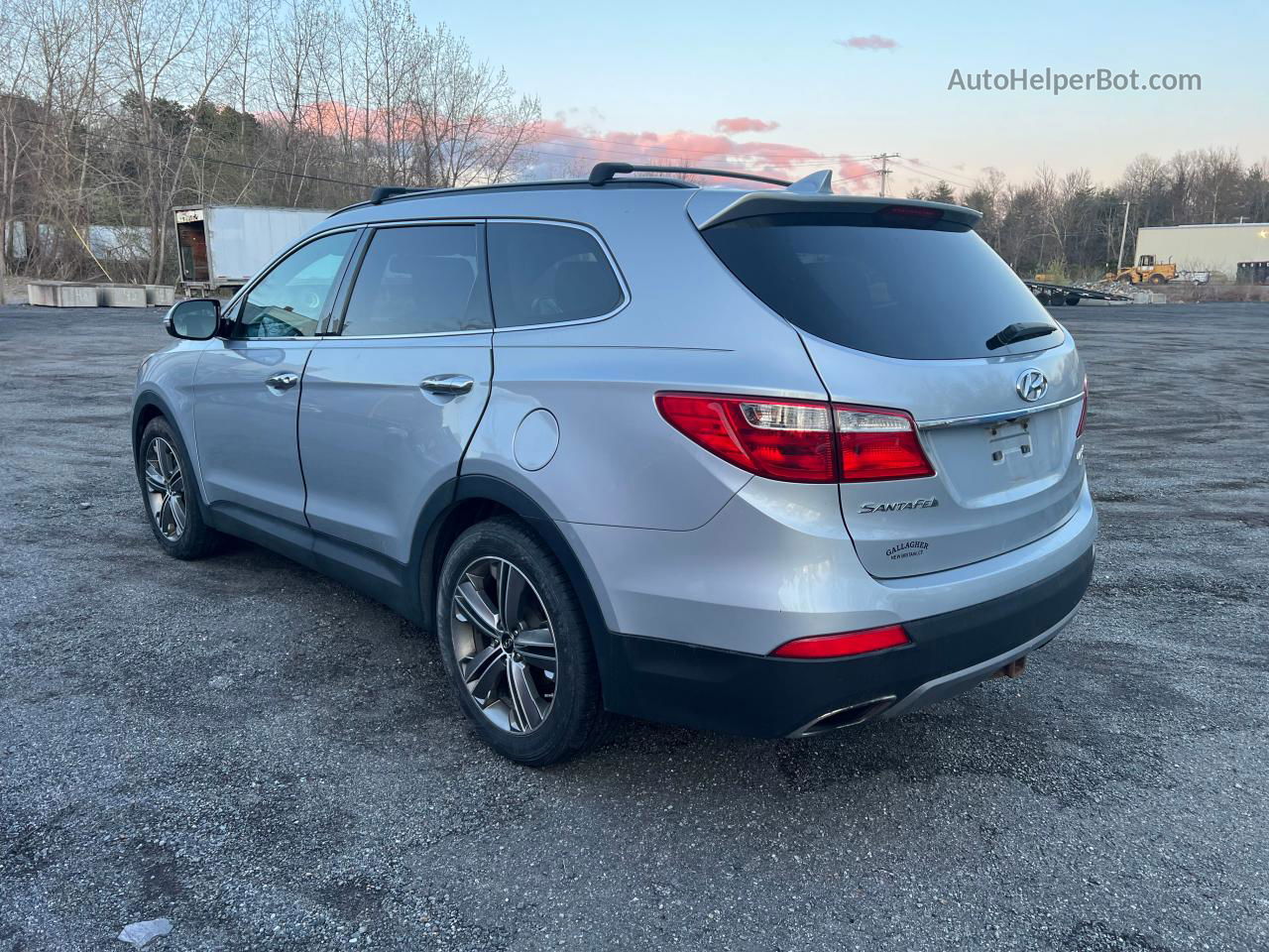 2013 Hyundai Santa Fe Limited Silver vin: KM8SRDHF7DU004832