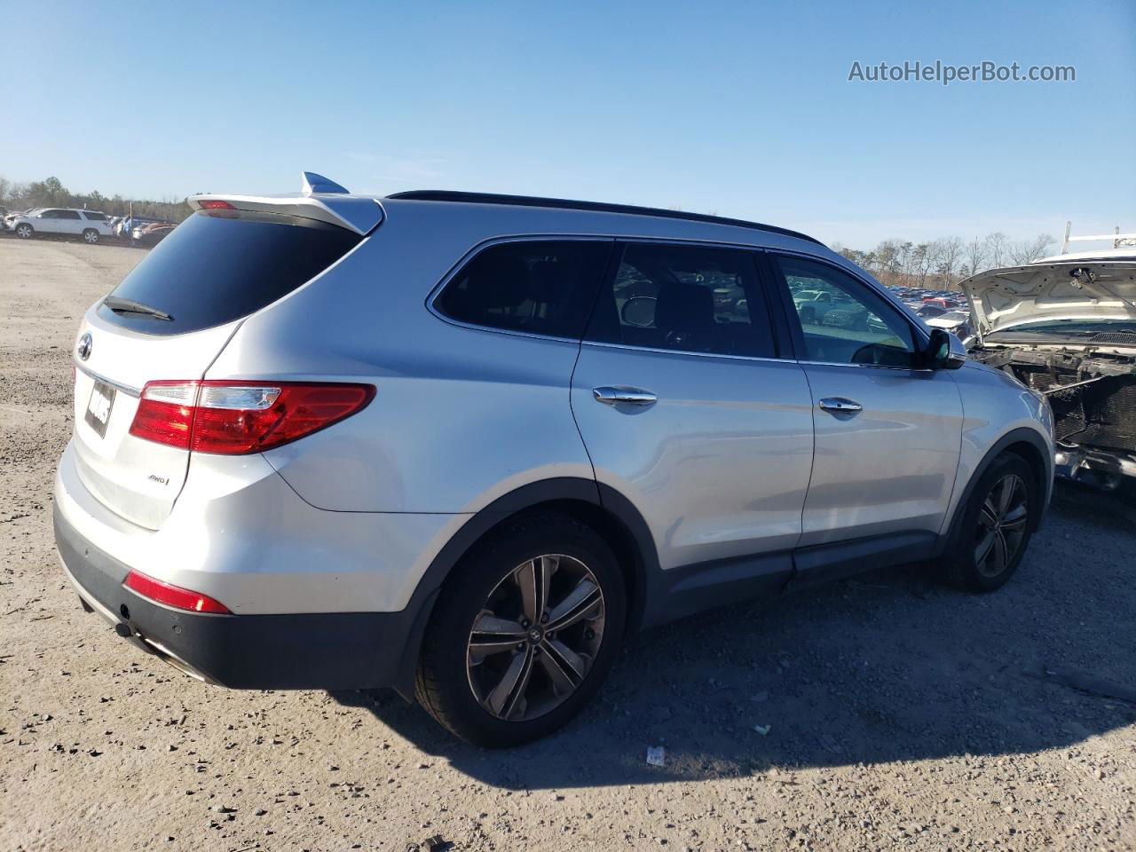 2014 Hyundai Santa Fe Gls Silver vin: KM8SRDHFXEU035798