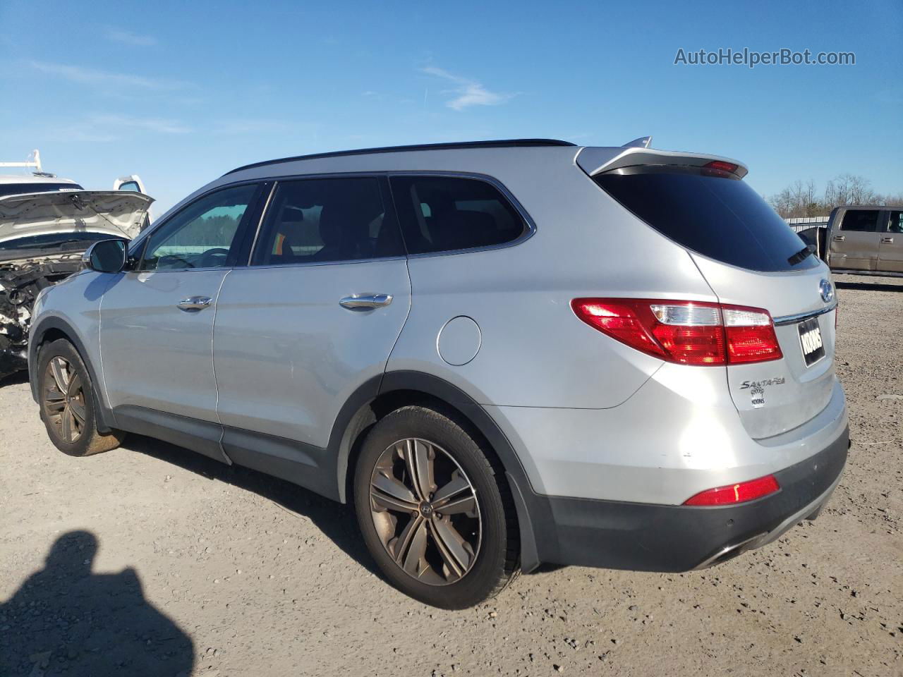 2014 Hyundai Santa Fe Gls Серебряный vin: KM8SRDHFXEU035798