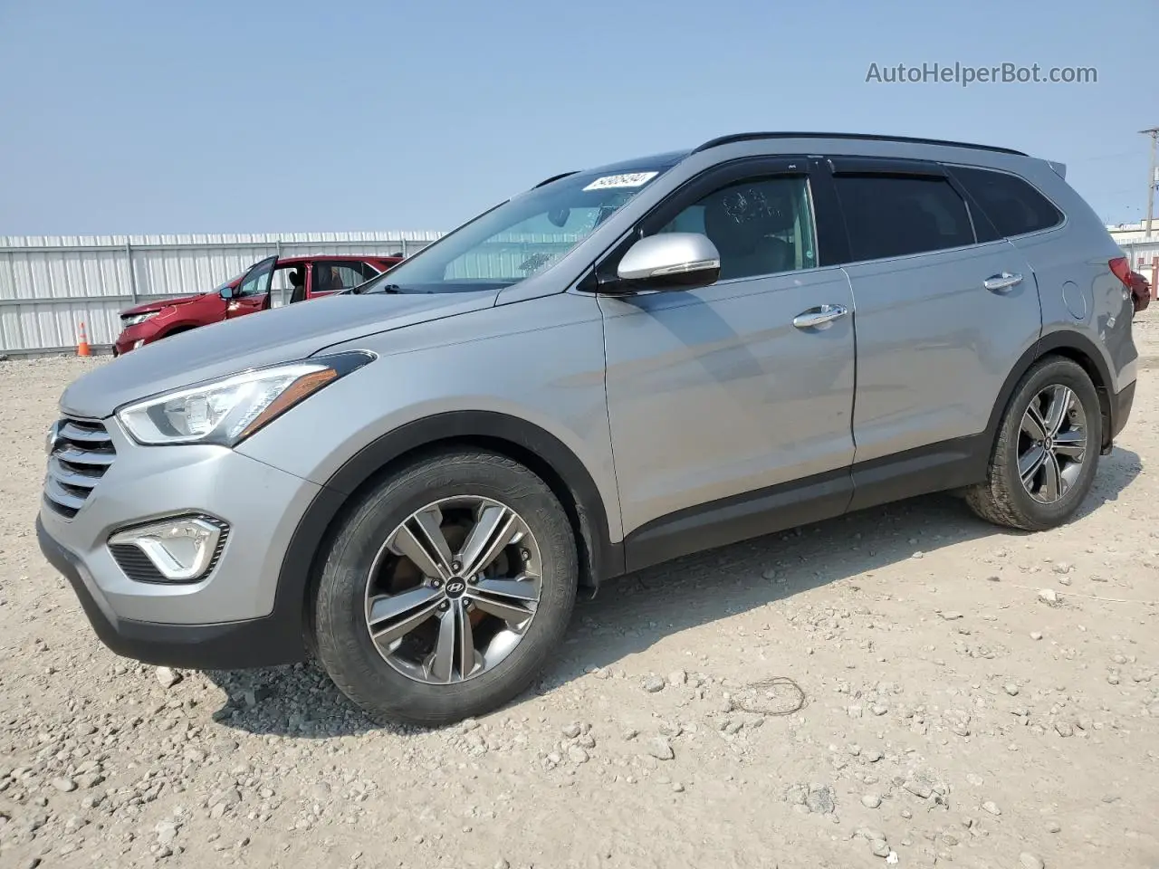 2014 Hyundai Santa Fe Gls Silver vin: KM8SRDHFXEU076772