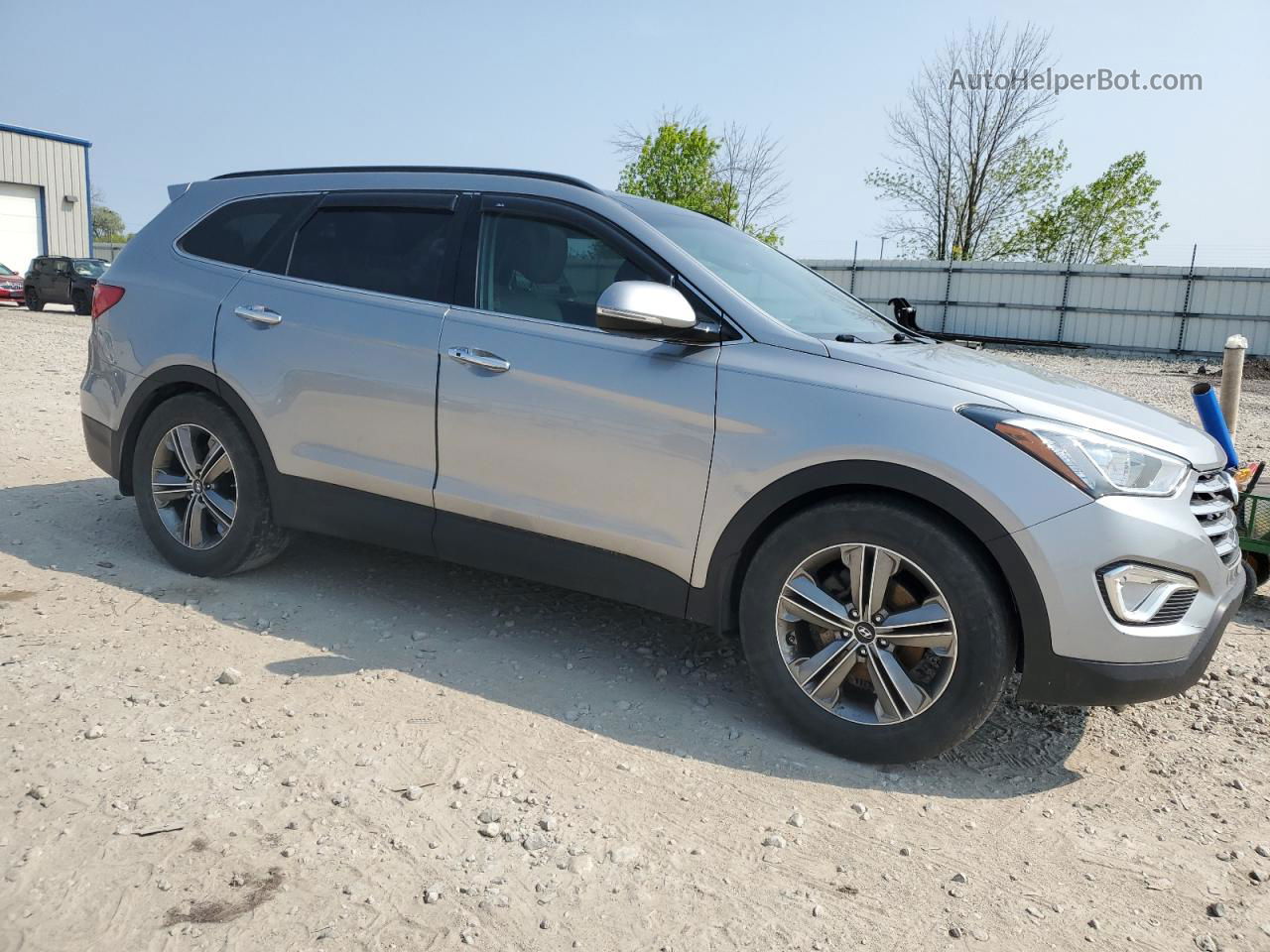 2014 Hyundai Santa Fe Gls Silver vin: KM8SRDHFXEU076772