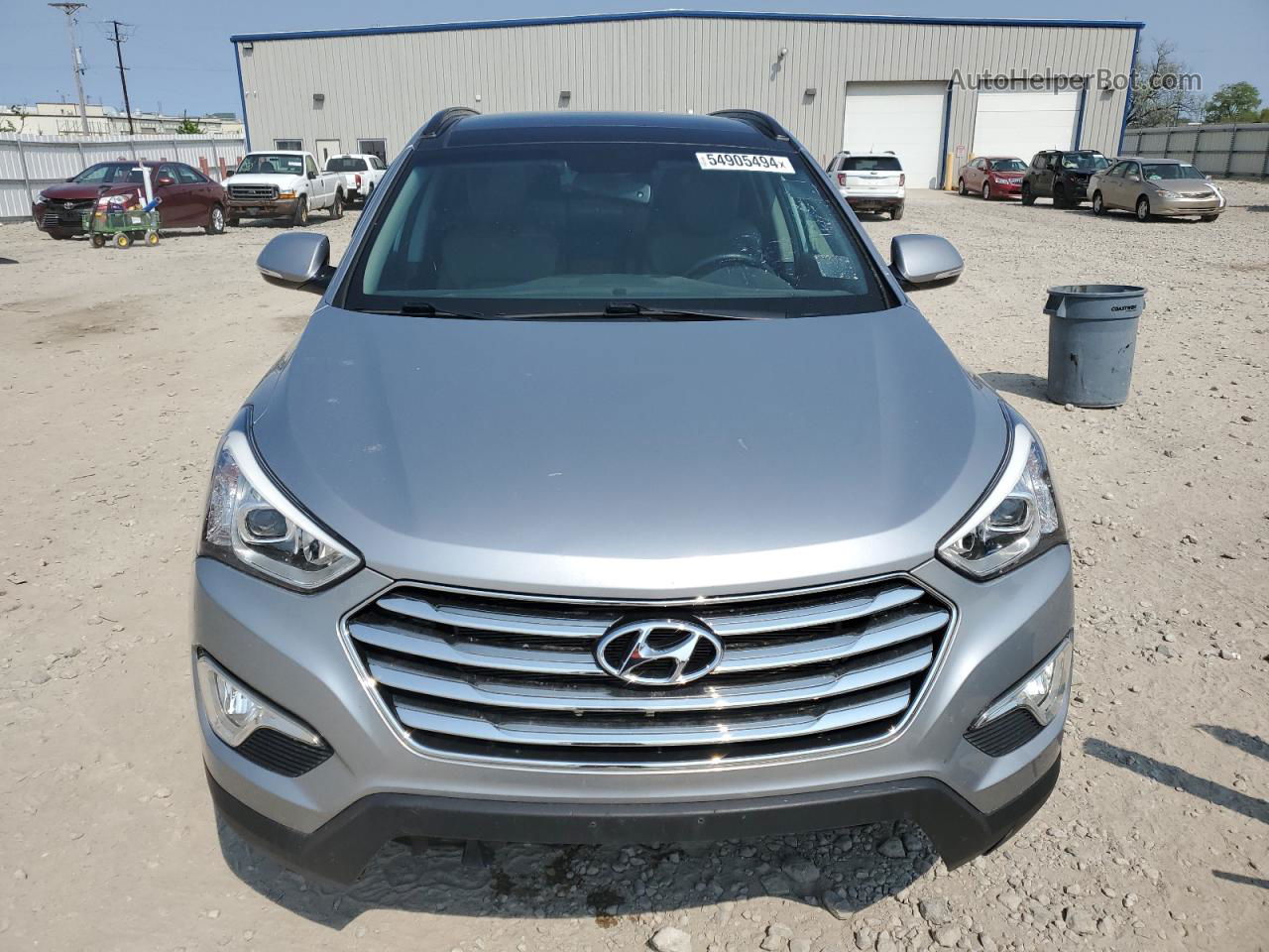 2014 Hyundai Santa Fe Gls Silver vin: KM8SRDHFXEU076772