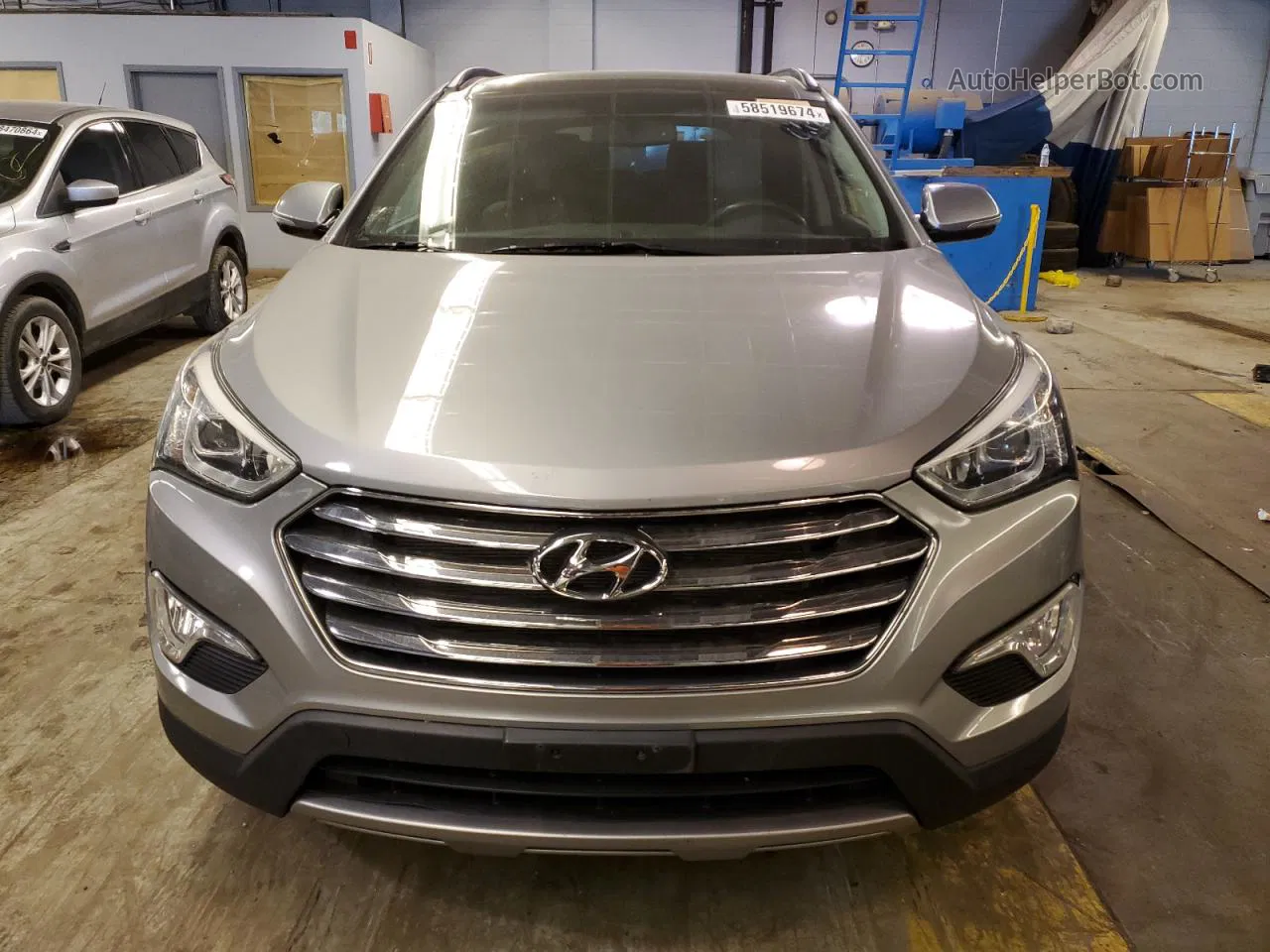 2015 Hyundai Santa Fe Gls Gray vin: KM8SRDHFXFU103907