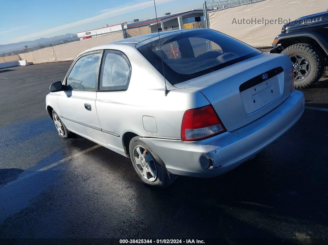 2001 Hyundai Accent L Silver vin: KMHCF35G11U143936