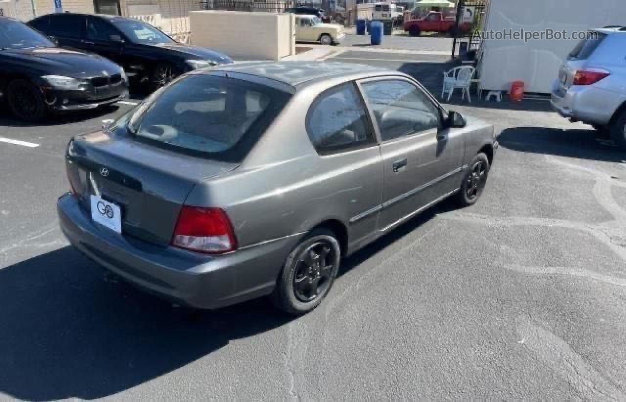 2001 Hyundai Accent L Серый vin: KMHCF35G21U092687