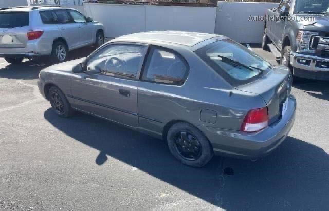 2001 Hyundai Accent L Gray vin: KMHCF35G21U092687