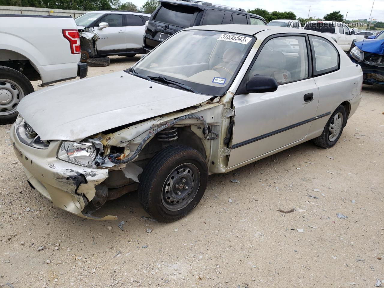 2001 Hyundai Accent L Silver vin: KMHCF35G91U085221