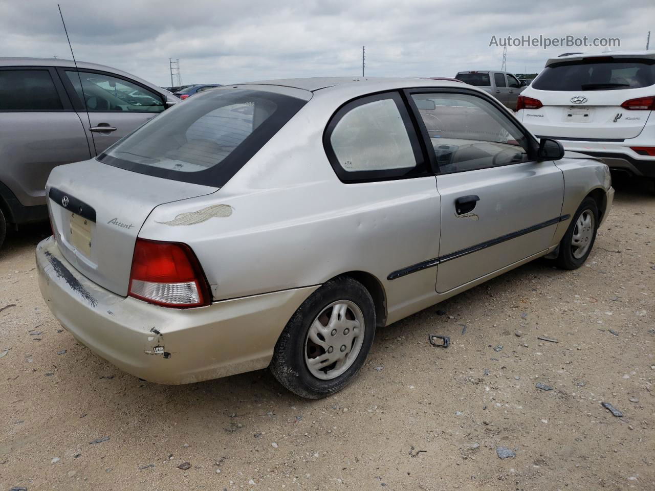 2001 Hyundai Accent L Silver vin: KMHCF35G91U085221