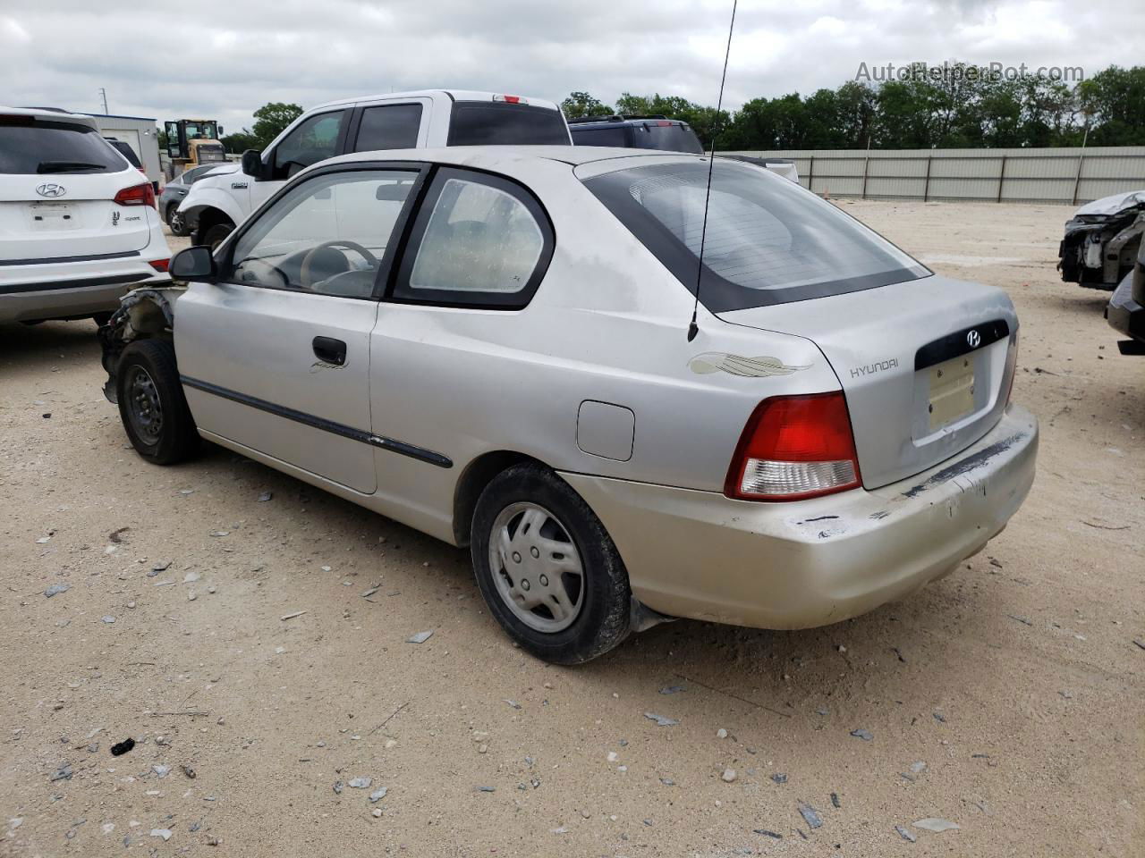 2001 Hyundai Accent L Silver vin: KMHCF35G91U085221