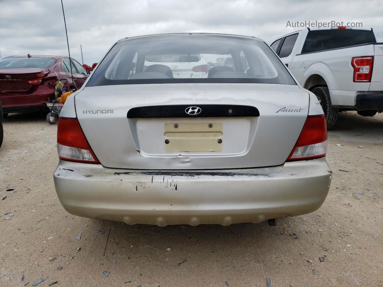 2001 Hyundai Accent L Silver vin: KMHCF35G91U085221