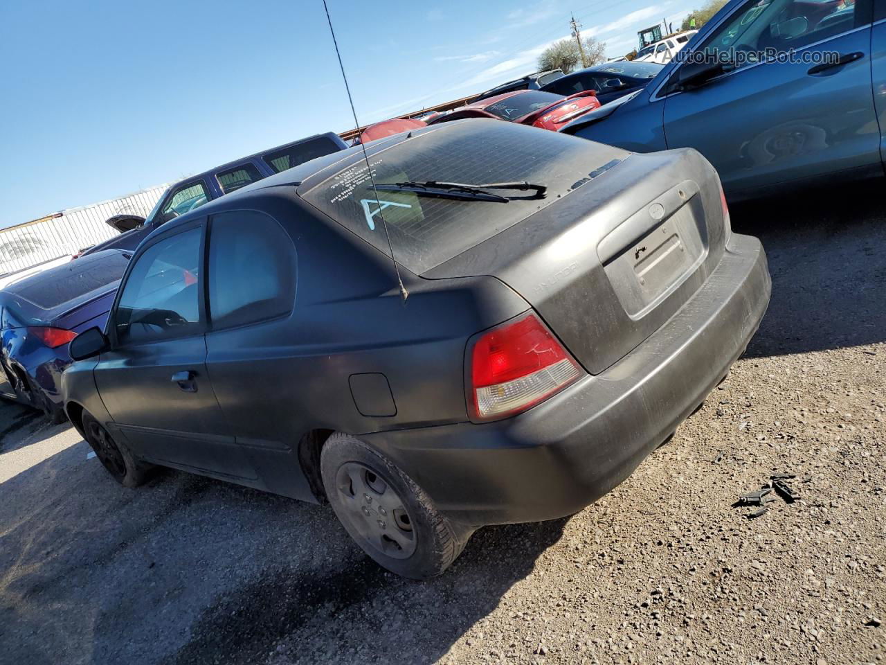 2001 Hyundai Accent Gs Charcoal vin: KMHCG35C21U118425