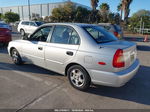 2001 Hyundai Accent Gl Silver vin: KMHCG45C01U204662