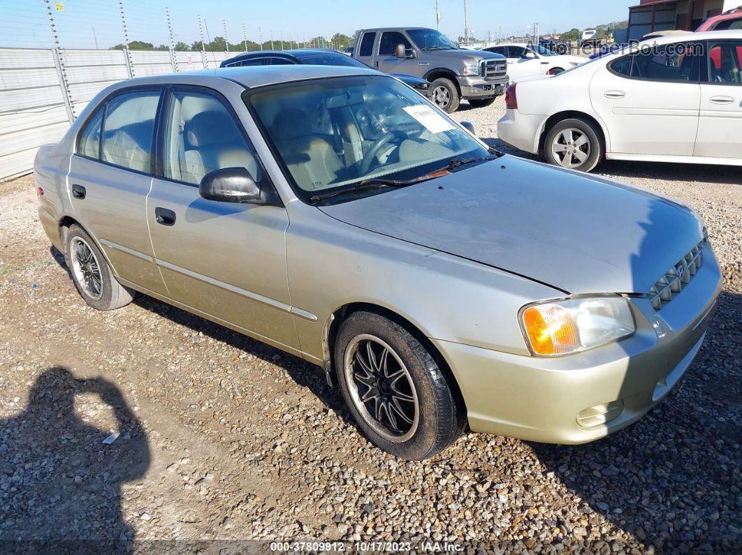 2001 Hyundai Accent Gl Silver vin: KMHCG45C11U253353