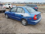 2001 Hyundai Accent Gl Синий vin: KMHCG45C21U157716