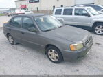 2001 Hyundai Accent Gl Gray vin: KMHCG45C21U214576