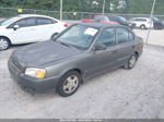 2001 Hyundai Accent Gl Gray vin: KMHCG45C21U214576