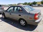 2001 Hyundai Accent Gl Gray vin: KMHCG45C31U218345