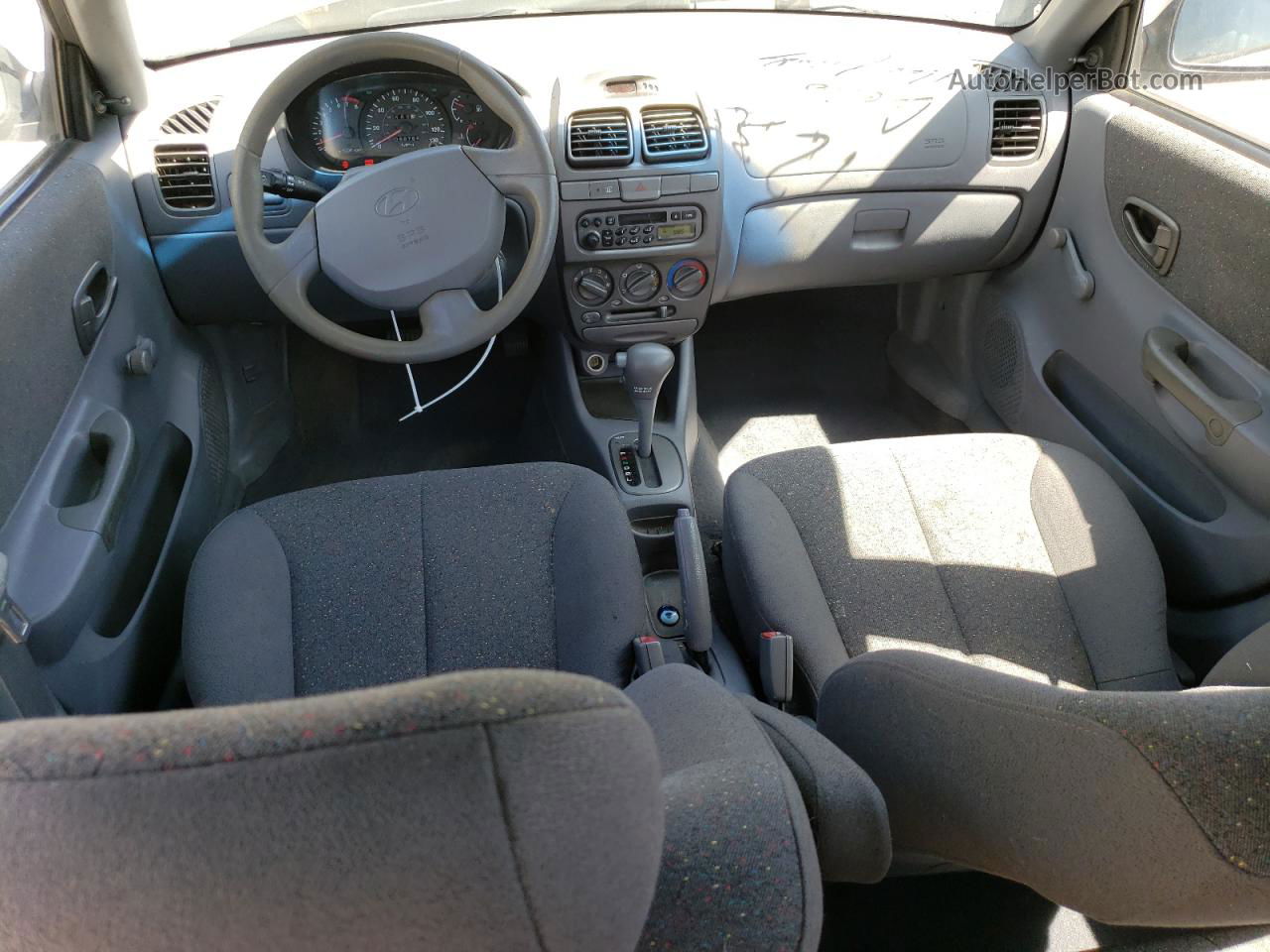 2001 Hyundai Accent Gl Серый vin: KMHCG45C31U218345