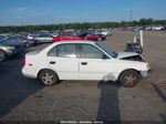 2001 Hyundai Accent Gl White vin: KMHCG45C31U250924