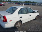 2001 Hyundai Accent Gl White vin: KMHCG45C31U250924