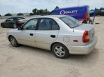 2001 Hyundai Accent Gl Silver vin: KMHCG45C41U162657