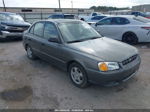 2001 Hyundai Accent Gl Gray vin: KMHCG45C41U204812