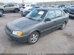 2001 Hyundai Accent Gl Gray vin: KMHCG45C41U204812